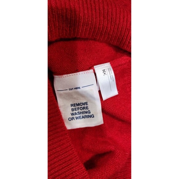 Old Navy Cashmere Sweater S Small Womens Red Crewneck - Picture 7 of 8